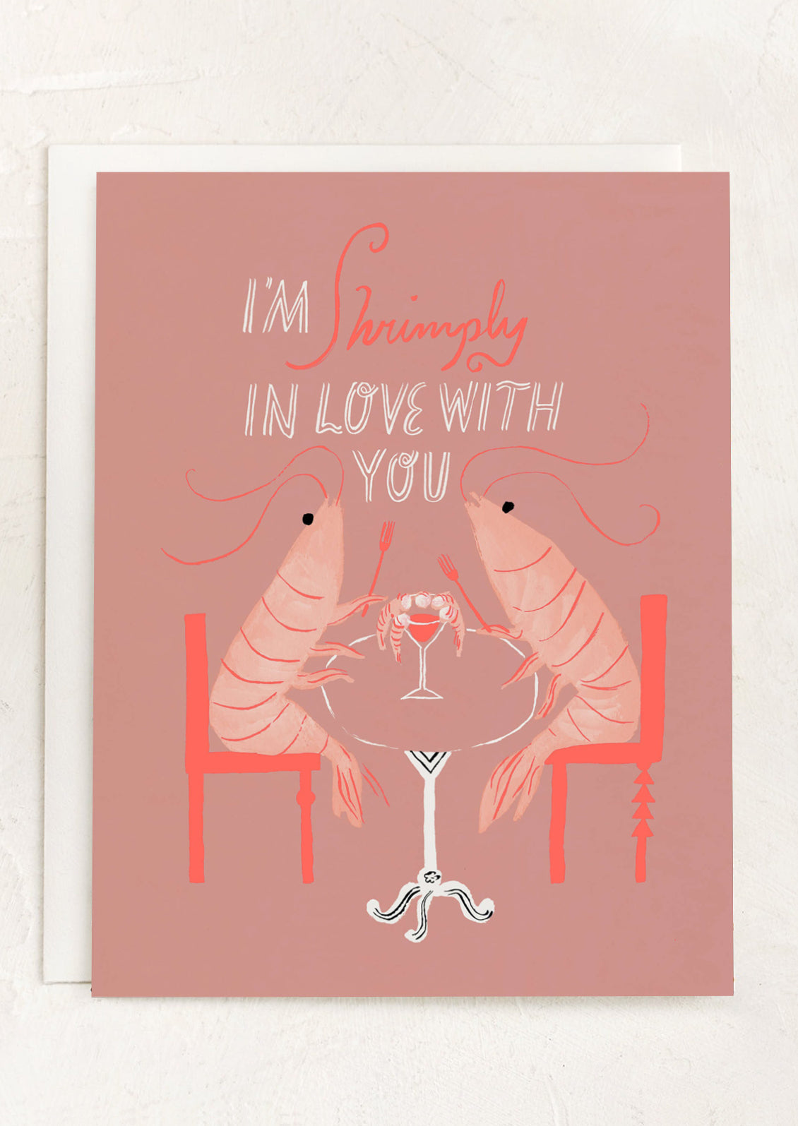 Shrimply In Love With You Card