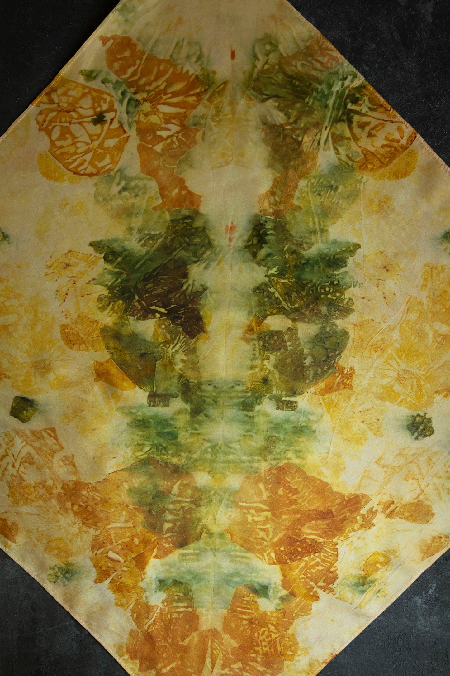 Original Eco-Dyed {Autumn} | 100% Silk Scarf 35 x 35"