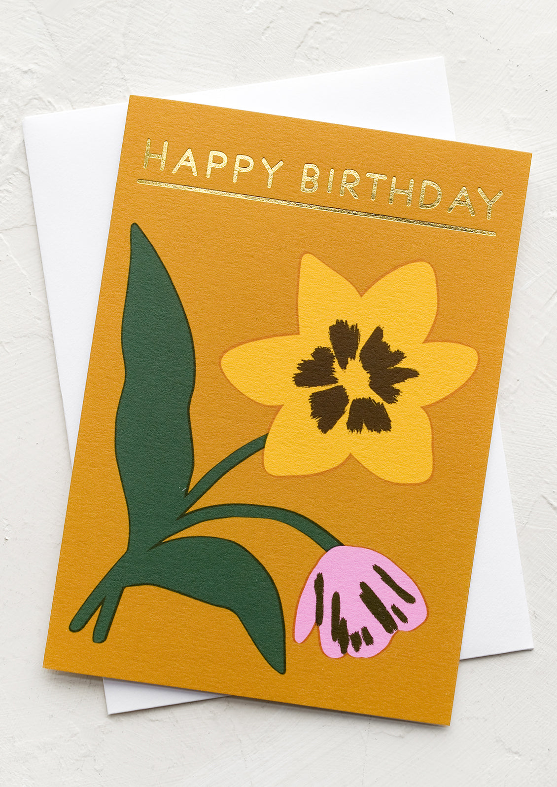 Spring Flower Study Birthday Card