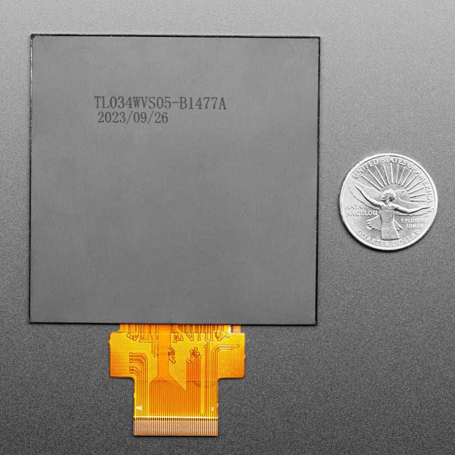 Square RGB TTL TFT Display - 3.4" 480x480 No Touchscreen - TL034WVS05-B1477A