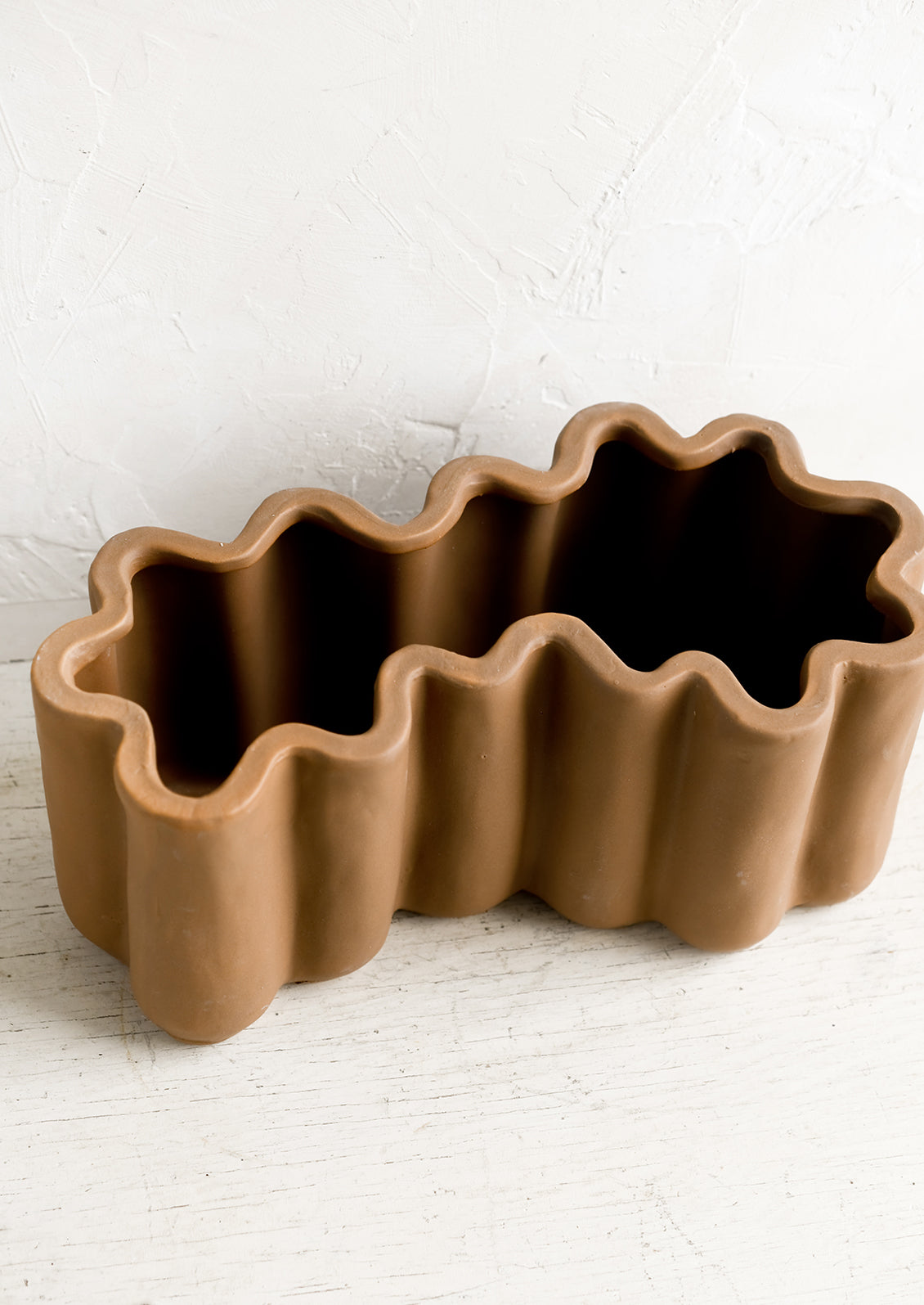 Squiggle Shape Ceramic Planter