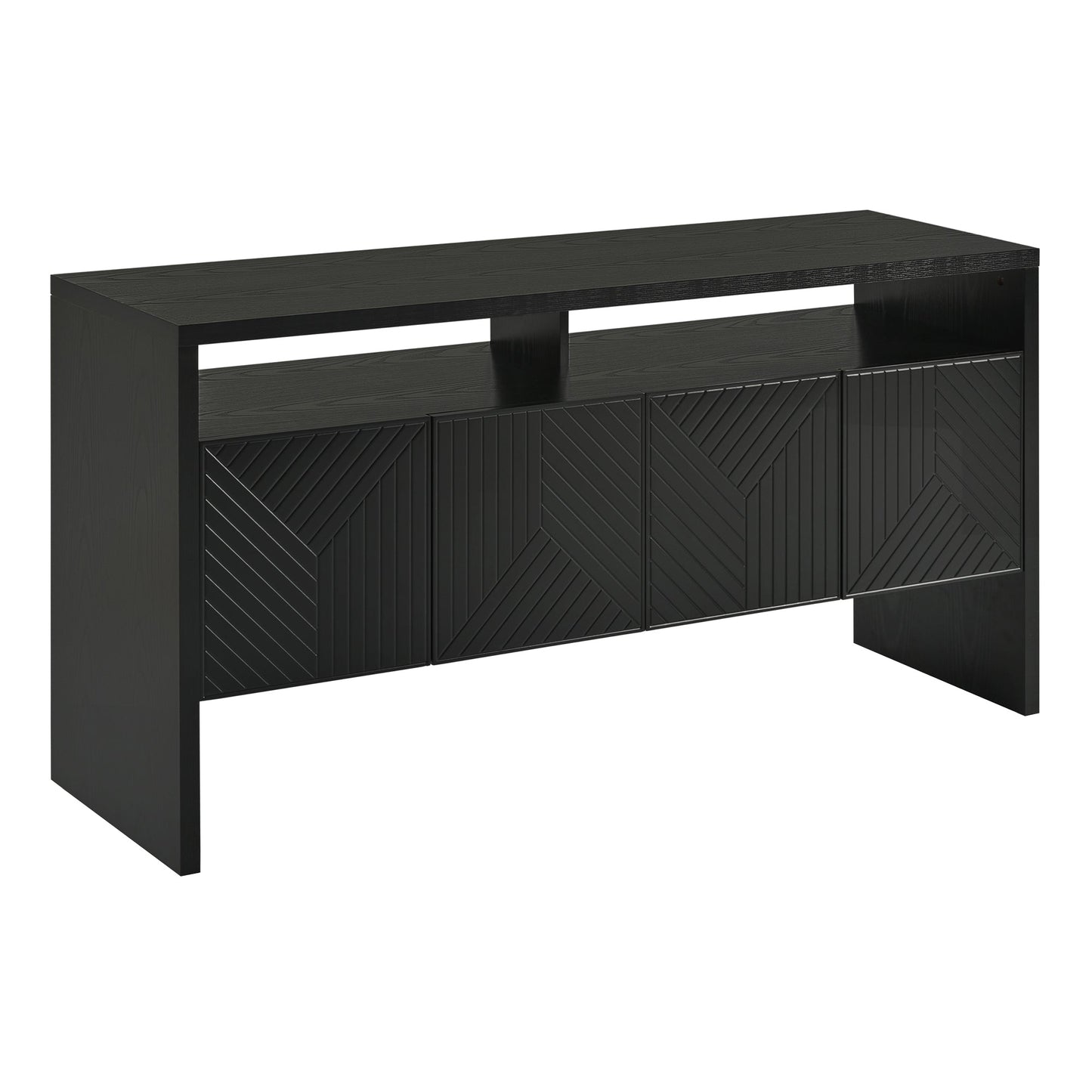 Storage Cabinet with Double-Storey Tabletop and Ample Storage Space