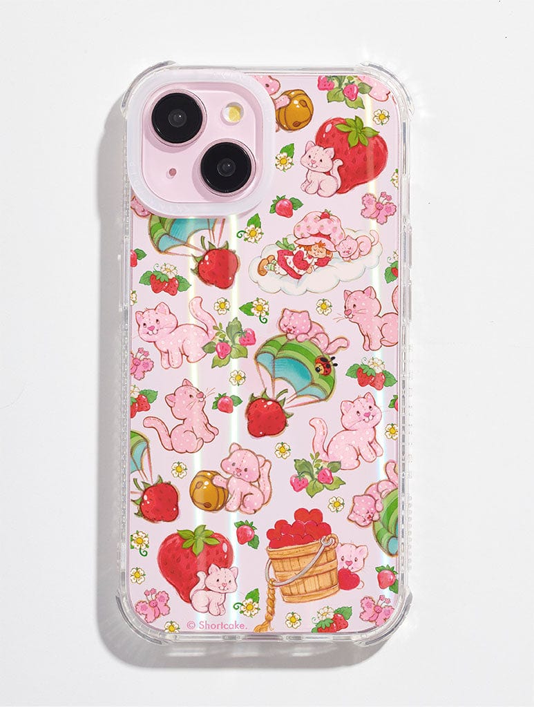 Strawberry Shortcake x Skinnydip Custard Cat Shock iPhone Case
