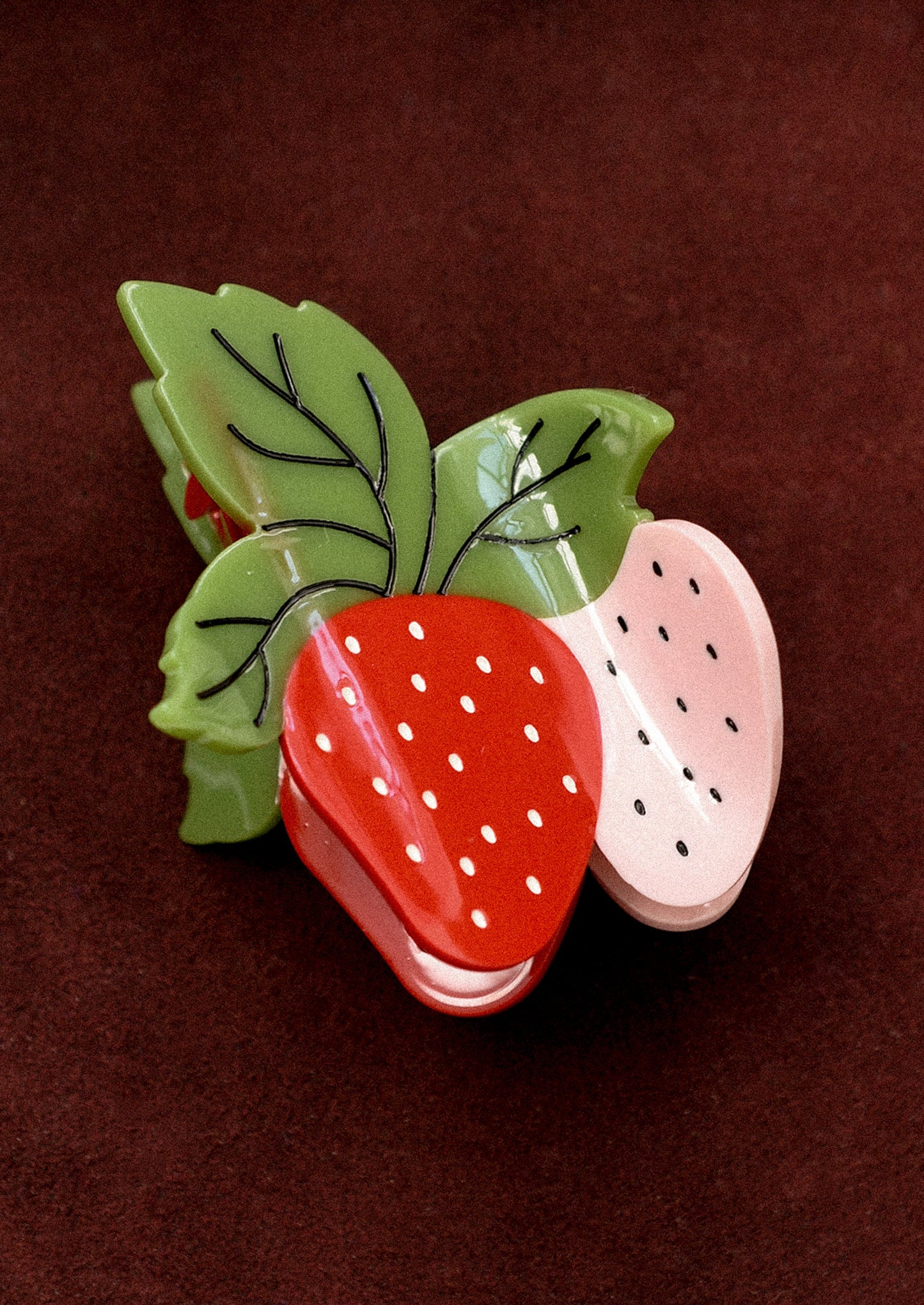 Strawberry Patch Hair Claw