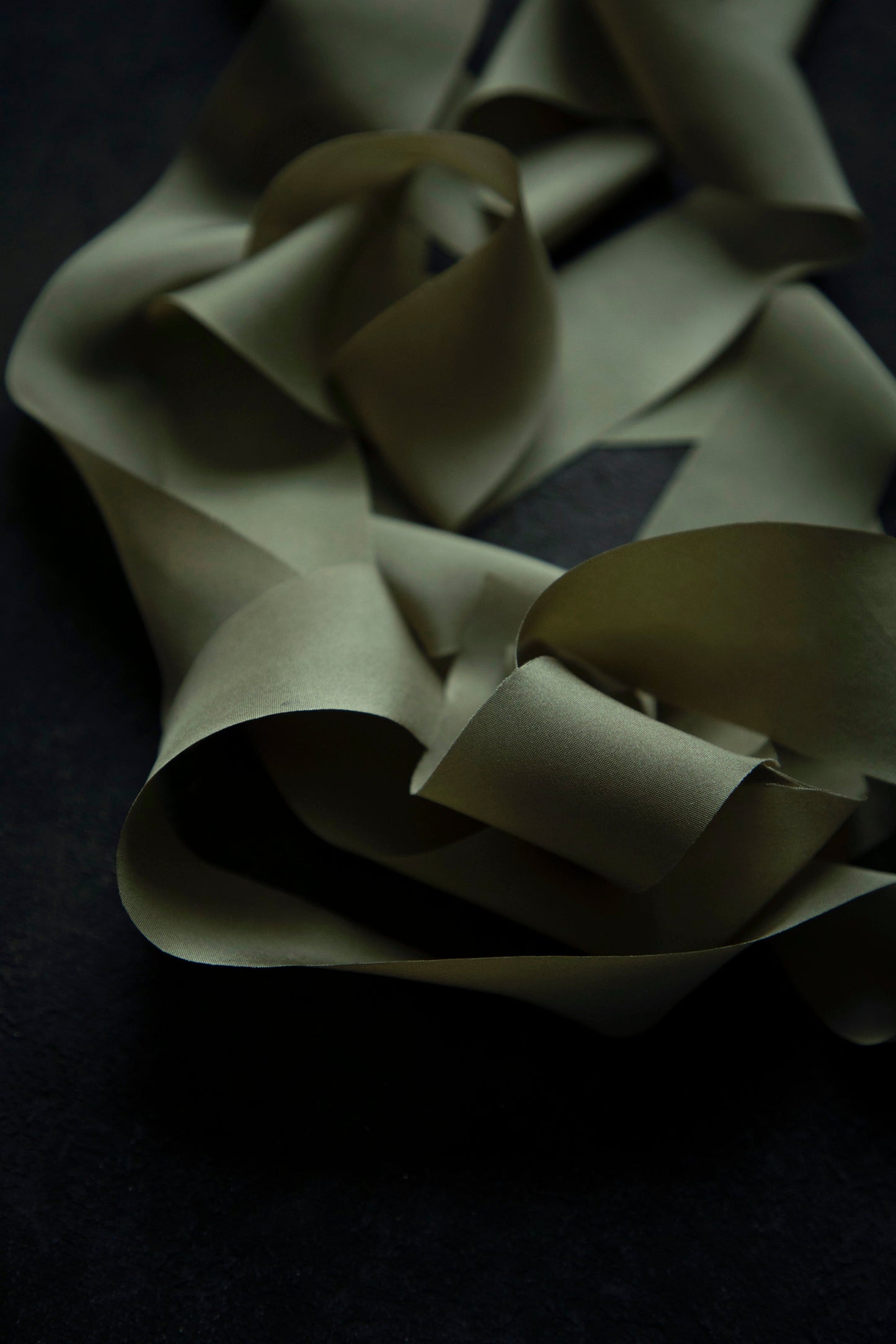 Tansy Green Silk Ribbon