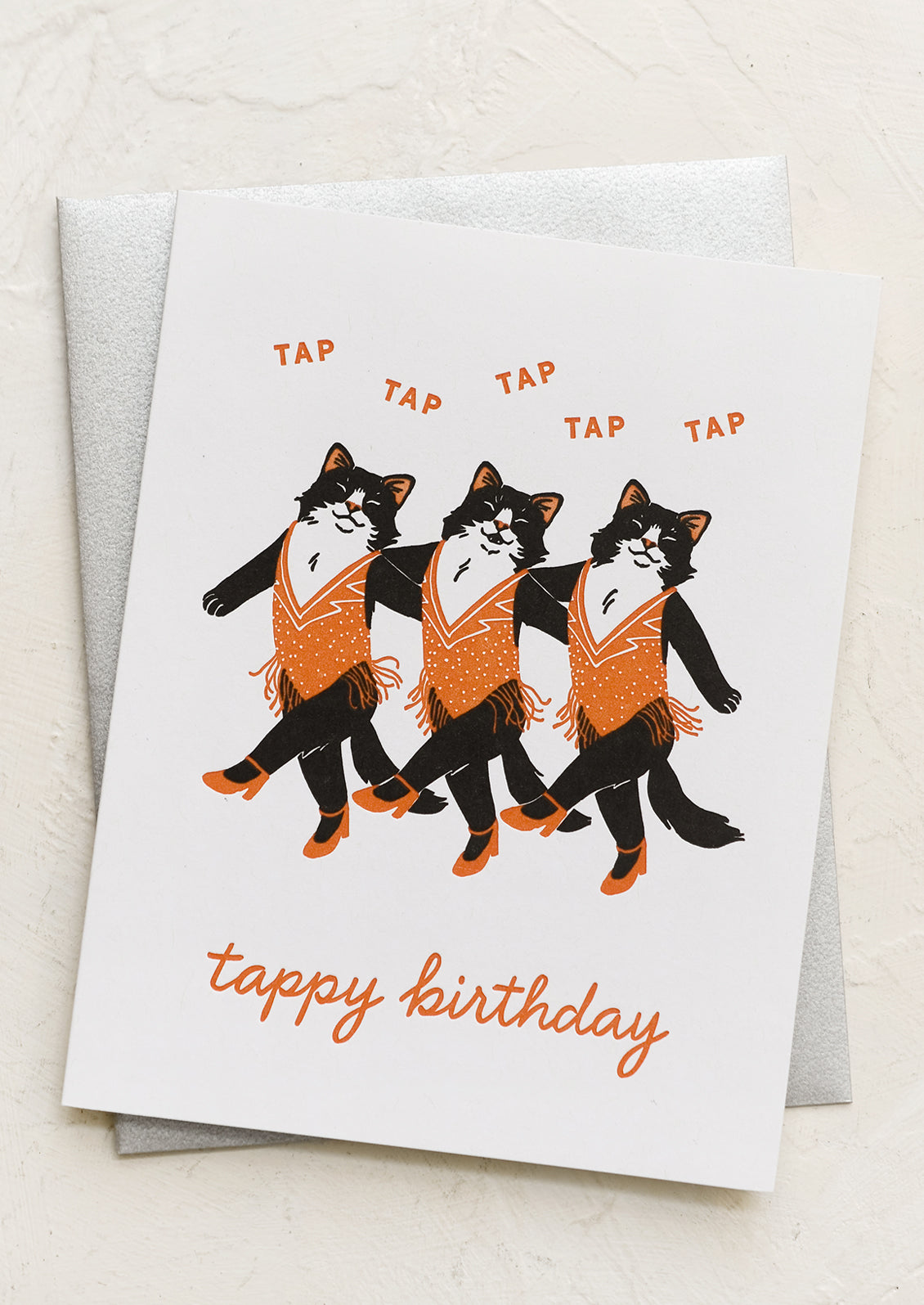 Cat Tap Dancers Birthday Card