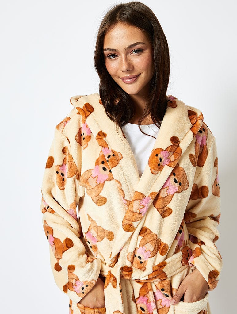 Teddy Bear Bow Dressing Gown