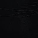 Unique Vintage Plus Size 1970s Black Velvet Surplice Bodysuit