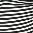 Unique Vintage Plus Size 1940s Black & White Striped Short Sleeve Bodysuit