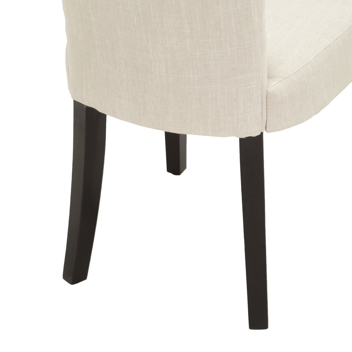 Upholstered Dining Chair with Diamond Tufted and Solid Wood Legs, Set of 2