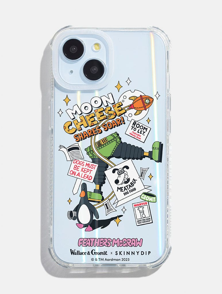 Wallace & Gromit x Skinnydip Moon Cheese Shock iPhone Case