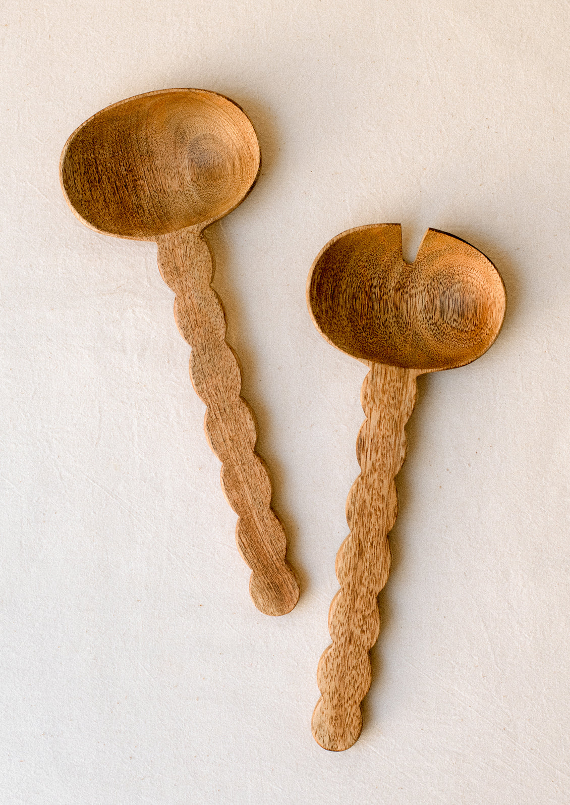 Wavy Wooden Serving Set