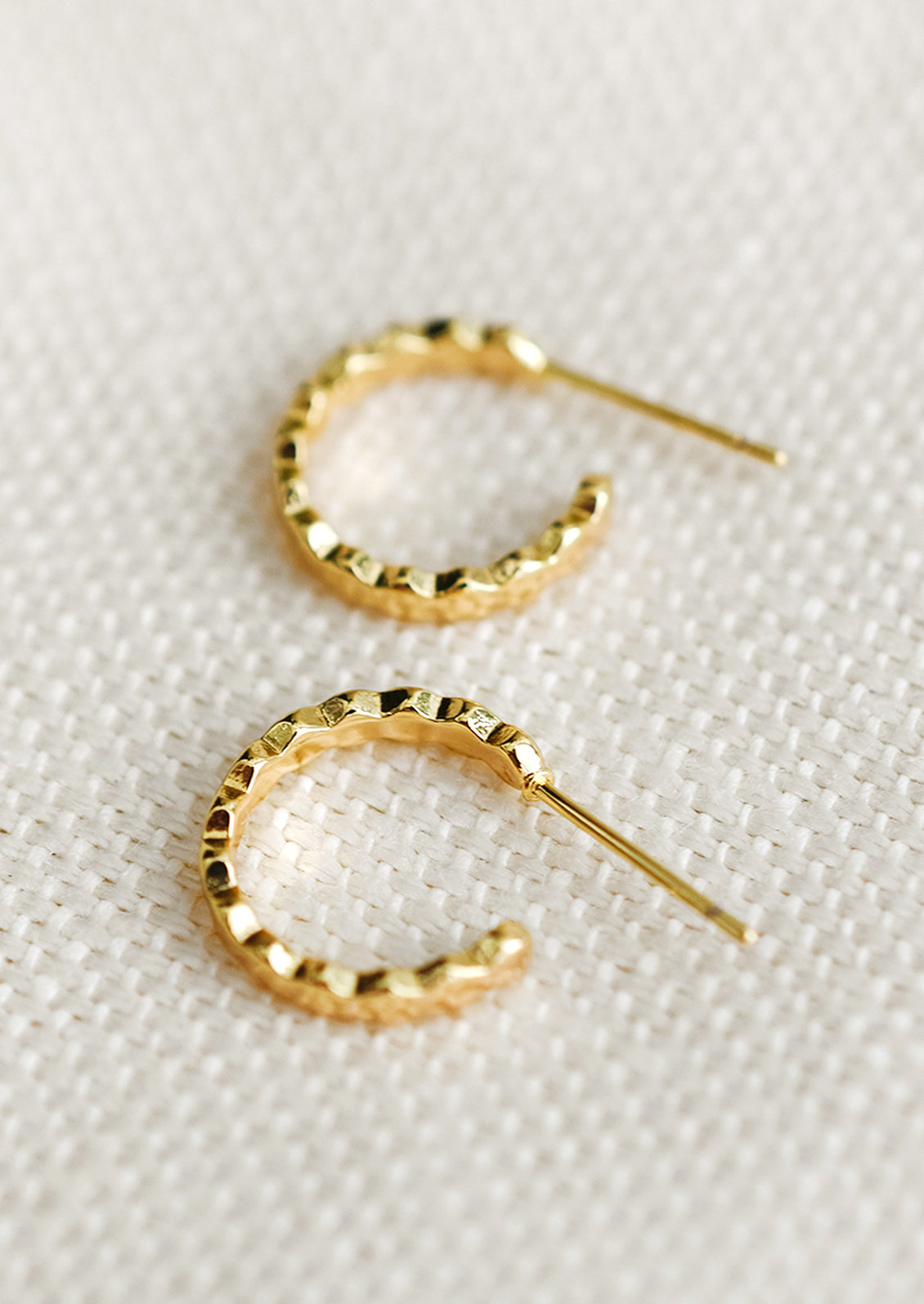 Zig Zag Mini Hoop Earrings