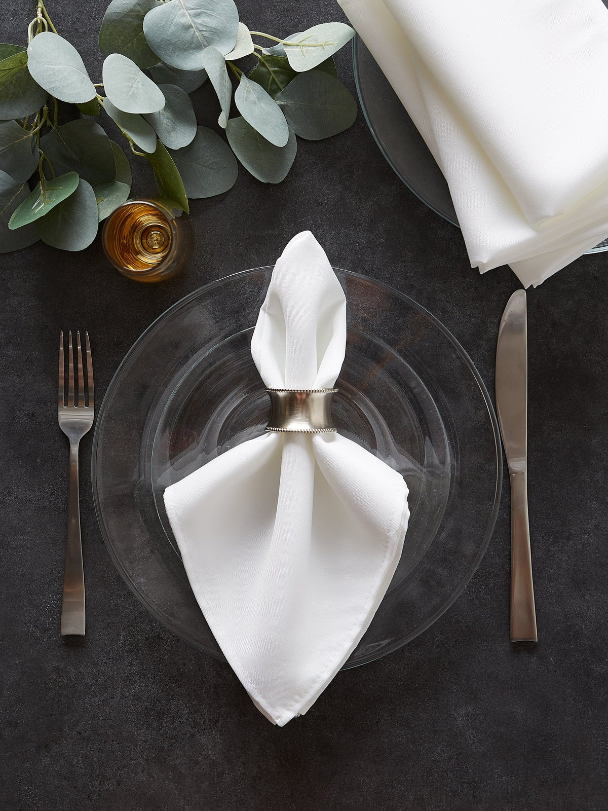 White Commercial Quality 18"X18" Napkins, Set Of 6