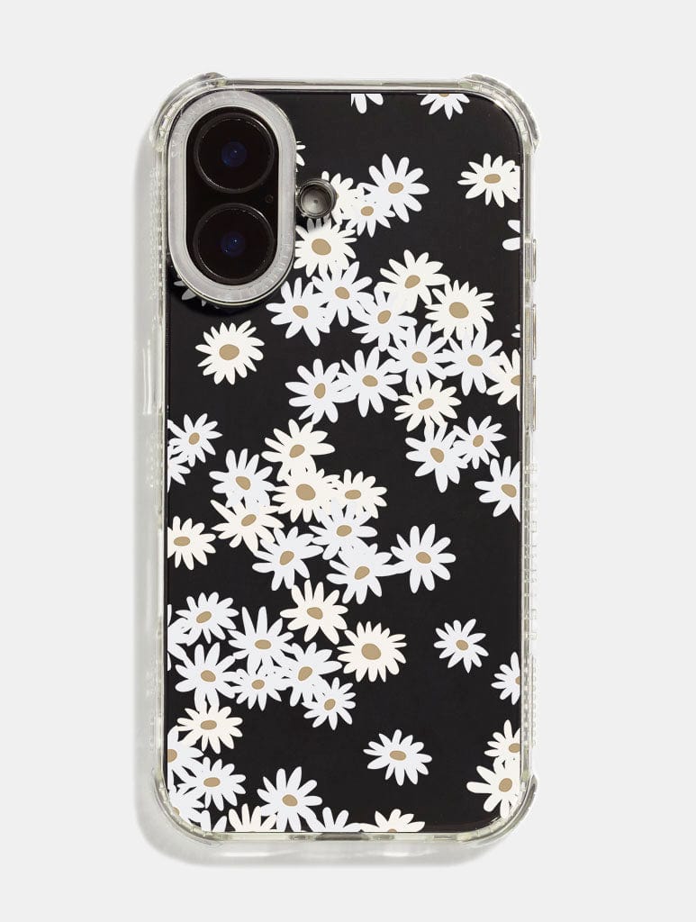White Ditsy Daisy Shock iPhone Case