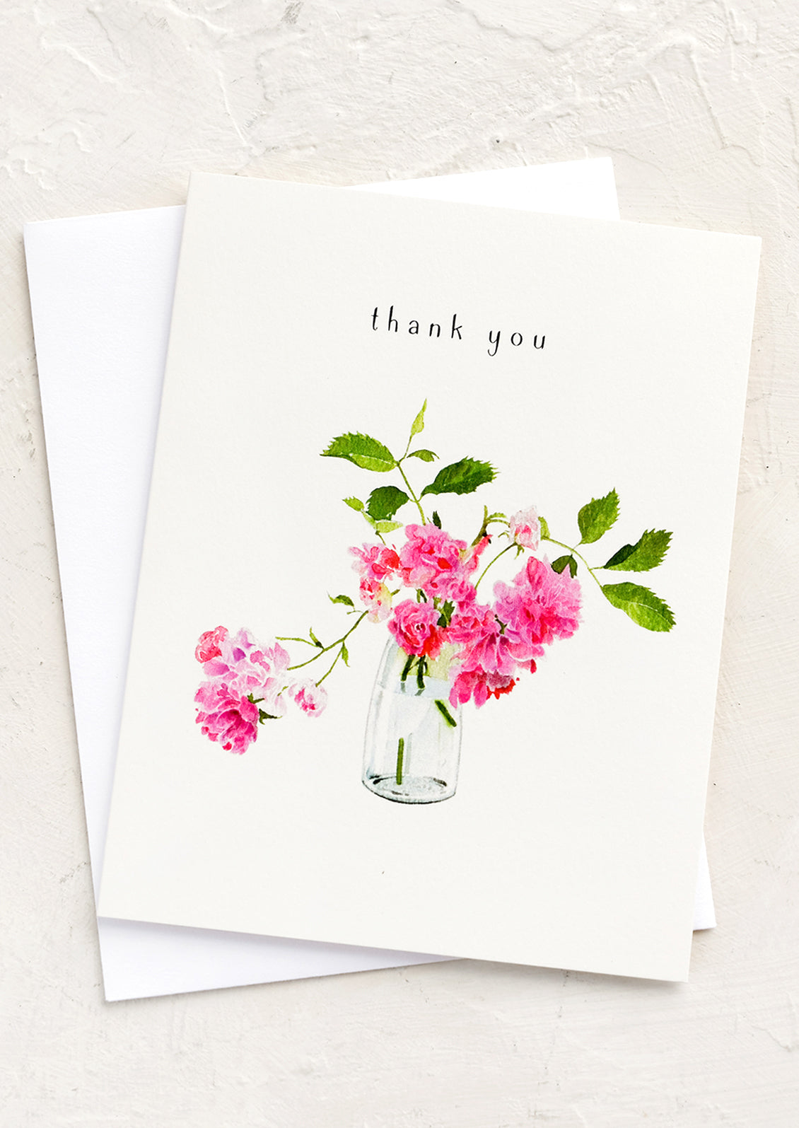 Wild Rose Thank You Card