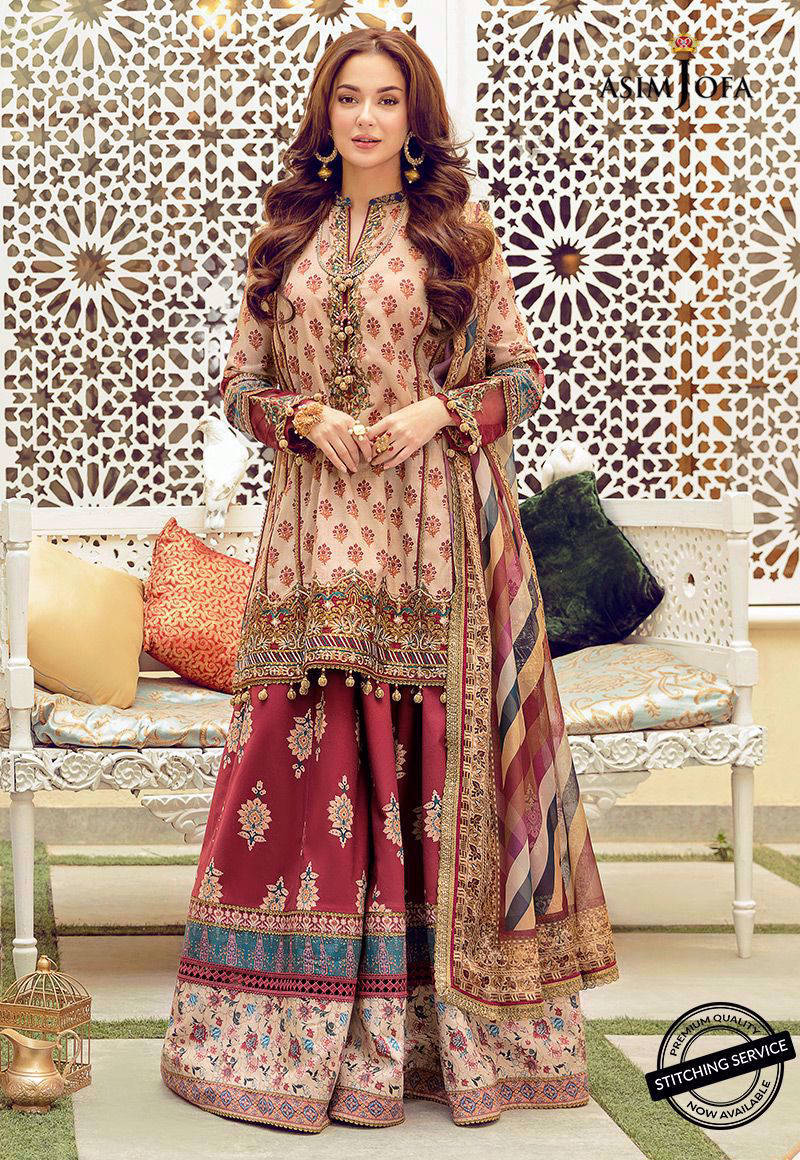 AJRL-17 EMBROIDERED LAWN 3 PCS