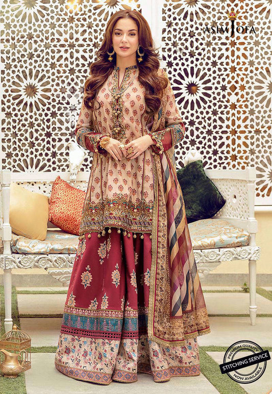 AJRL-17 EMBROIDERED LAWN 3 PCS