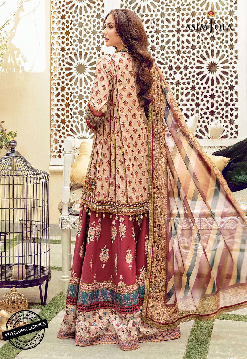 AJRL-17 EMBROIDERED LAWN 3 PCS
