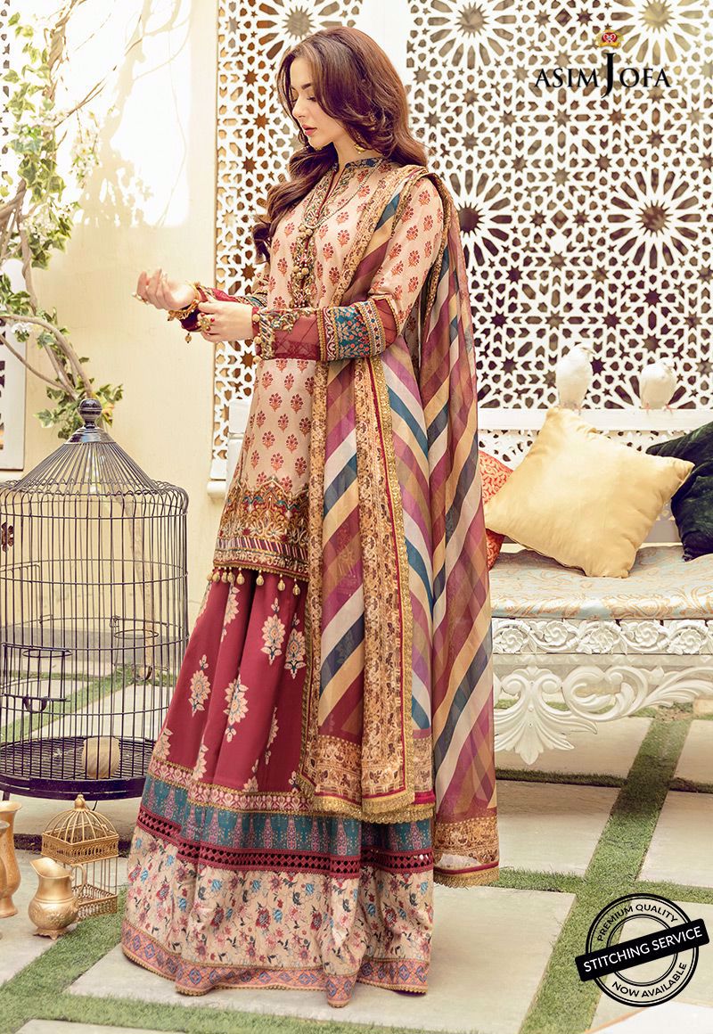 AJRL-17 EMBROIDERED LAWN 3 PCS