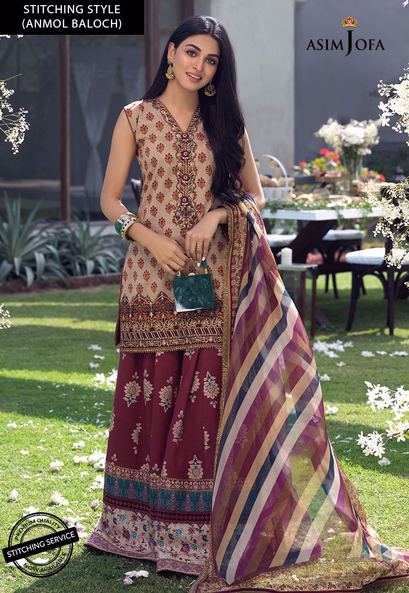 AJRL-17 EMBROIDERED LAWN 3 PCS