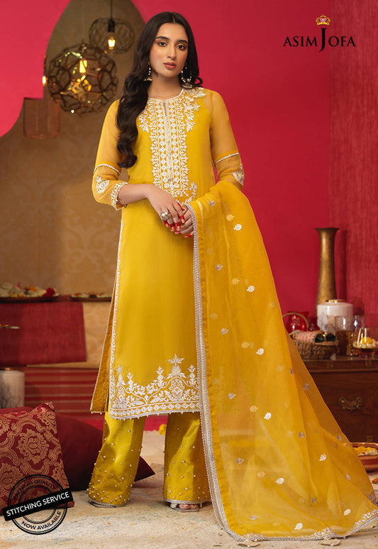 AJFC-24 EMBROIDERED ORGANZA 3 PCS