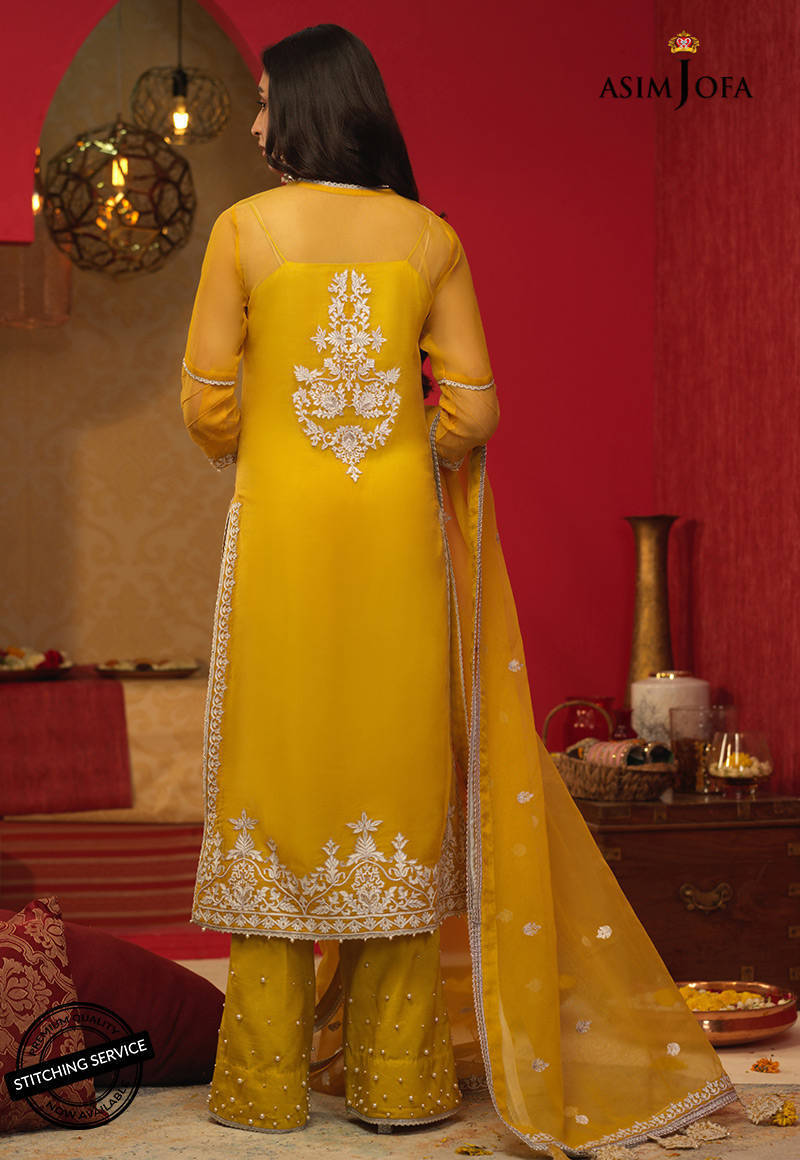 AJFC-24 EMBROIDERED ORGANZA 3 PCS
