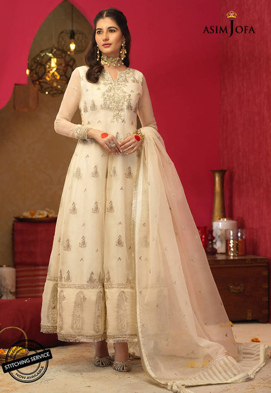 AJFC-36 EMBROIDERED ORGANZA 3 PCS