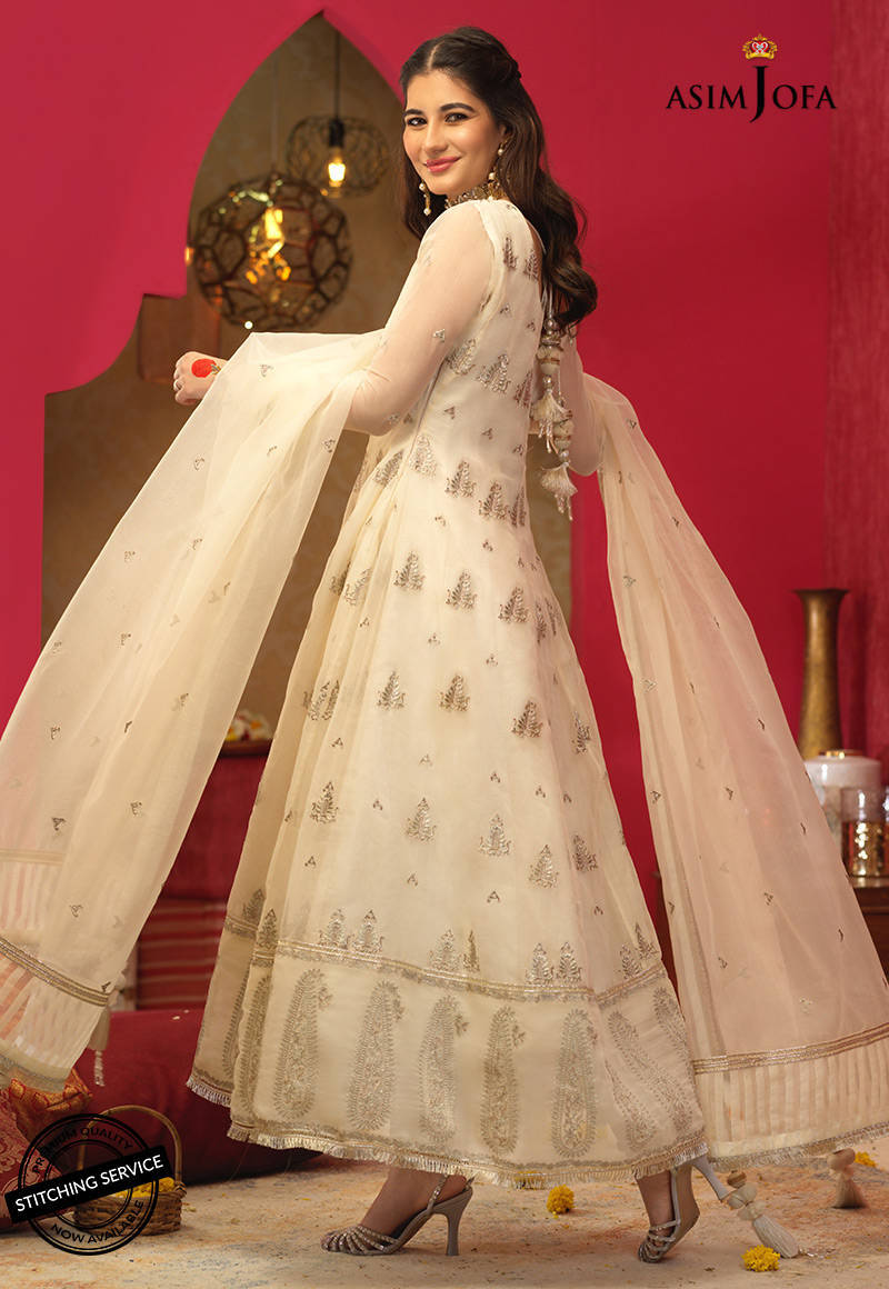 AJFC-36 EMBROIDERED ORGANZA 3 PCS
