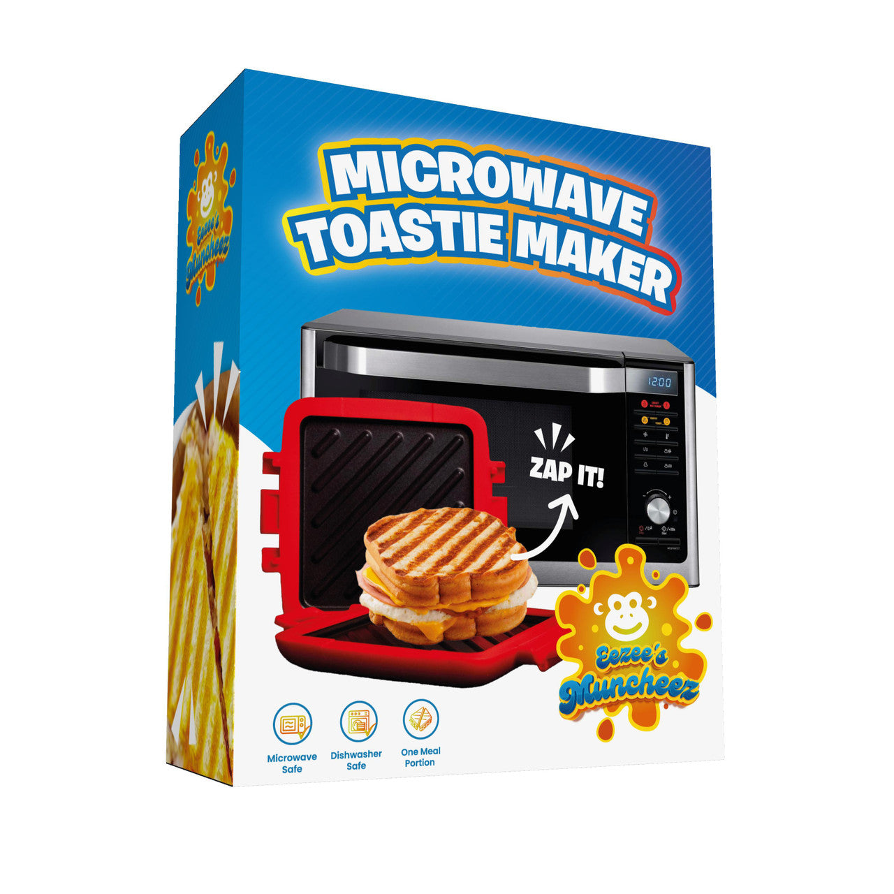 Laser Microwave Toastie Maker with Heatwave Tech (Red)