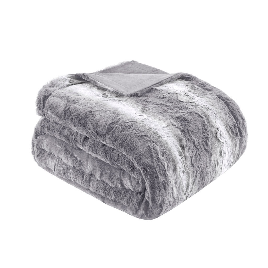 Zeona Oversized Faux Fur Throw, 60" x 70"
