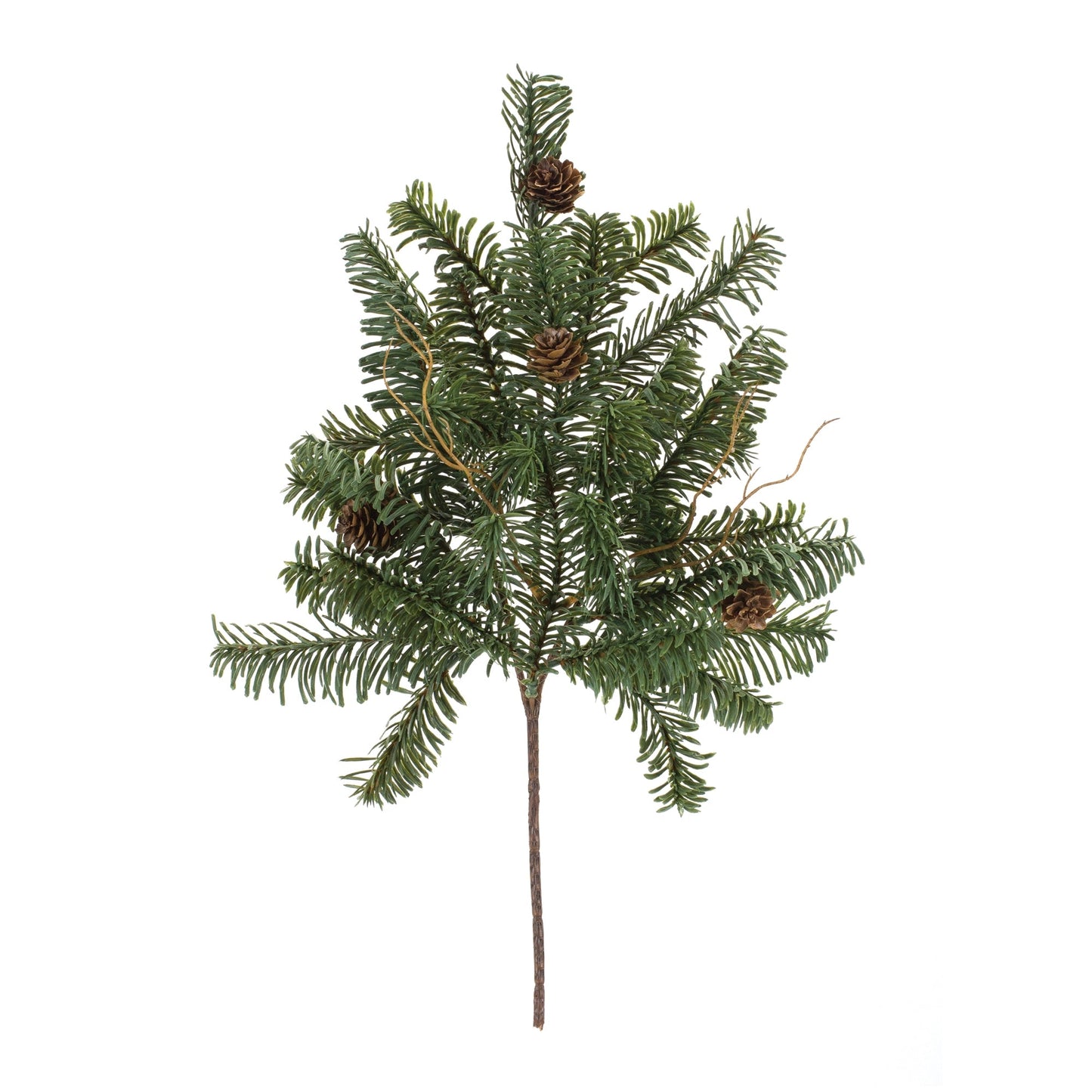 Pine Spray with Pinecones, Set of 6
