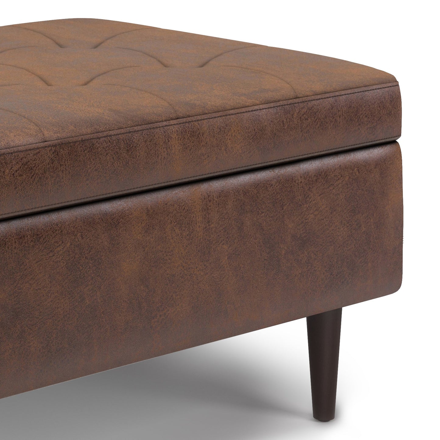 Purity Small Lift-Top Upholstered Tufted Rectangular Ottoman