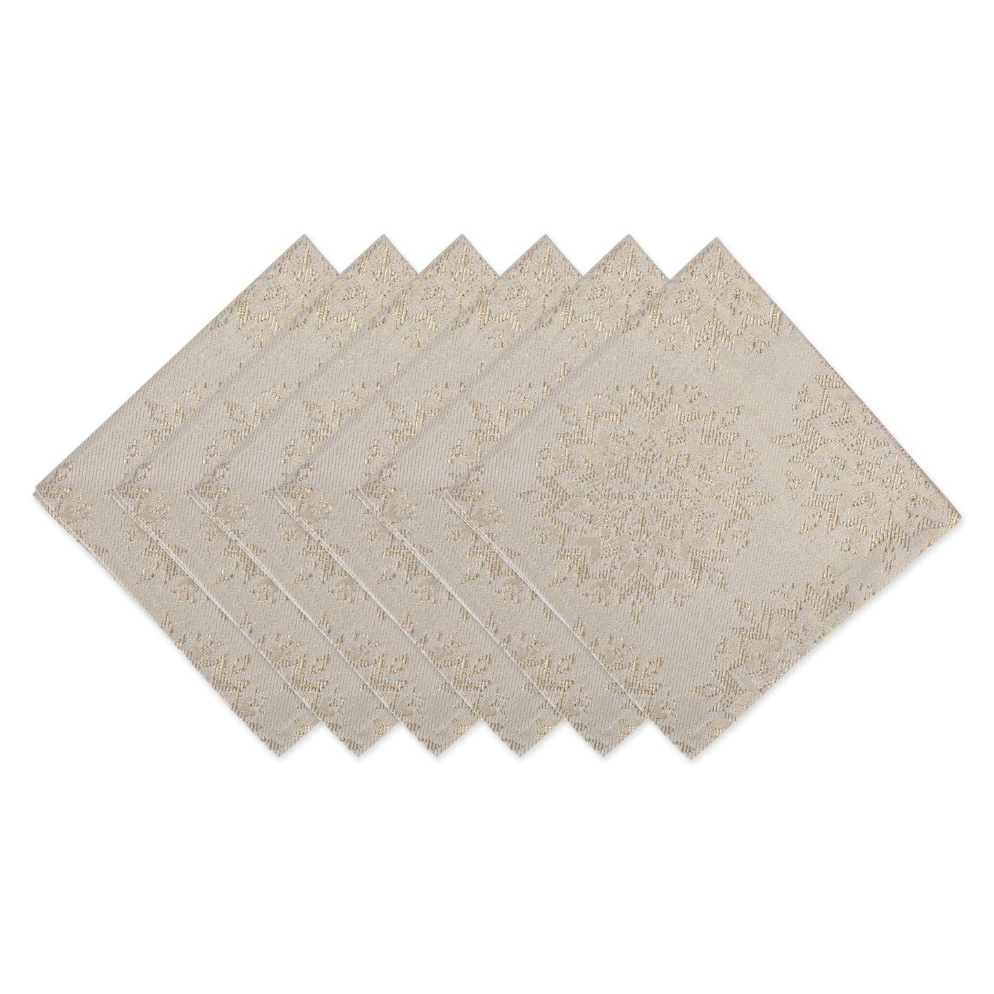 Winter Sparkle Jacquard Napkins, Set Of 6