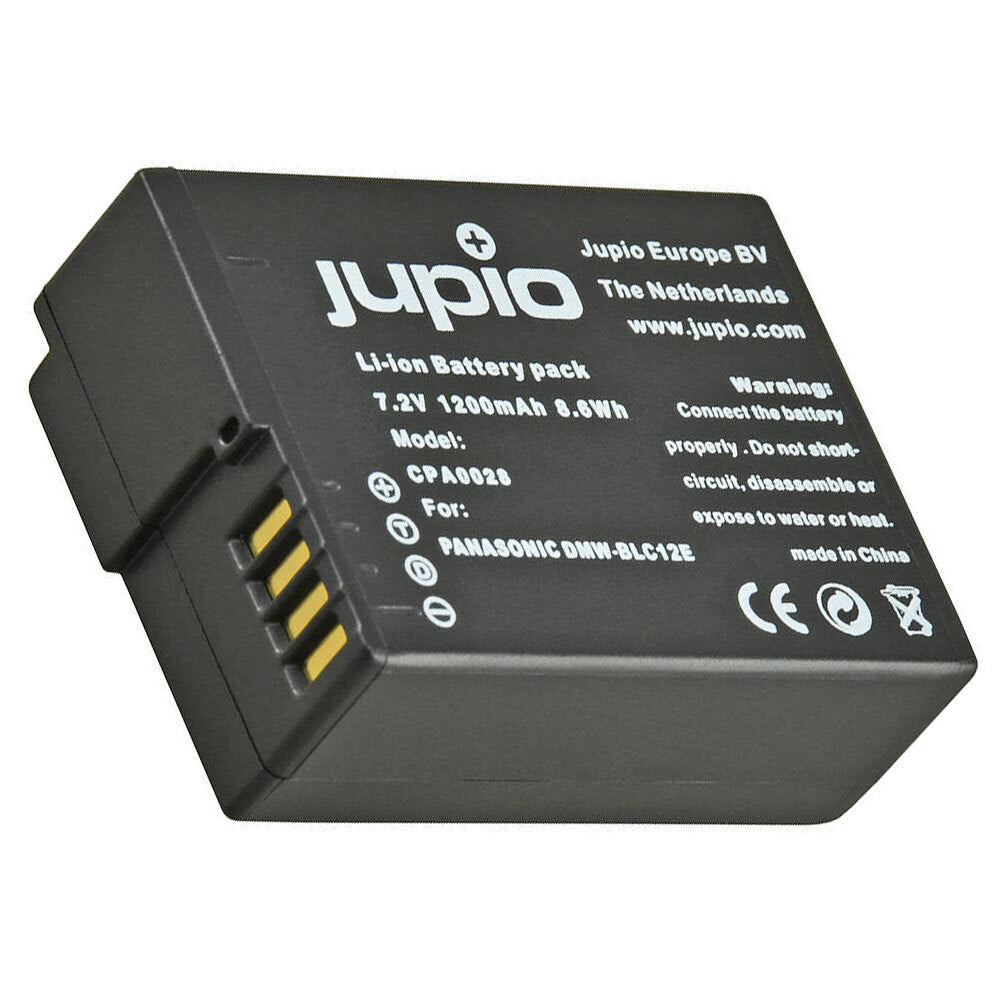 Jupio Li-Ion 7.2V 1200mAh Rechargeable Battery For Panasonic DMW-BLC12E Cam