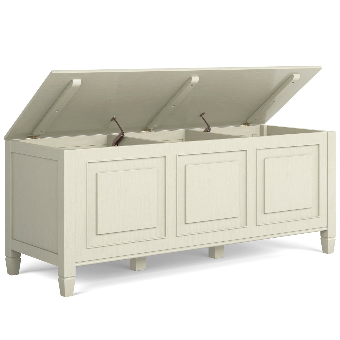 Solarium Storage Bench with Lift-up Lids
