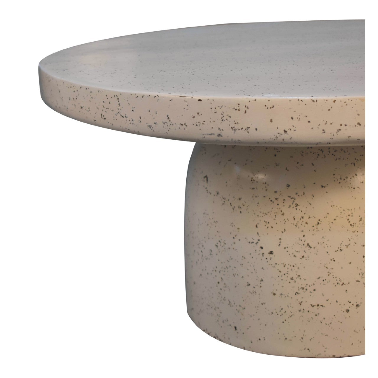 Coffee Table with Round Top and Pedestal Base