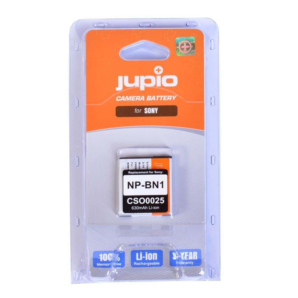 Jupio Li-Ion 3.7V 630mAh Rechargeable Battery For Sony NP-BN1 Camera