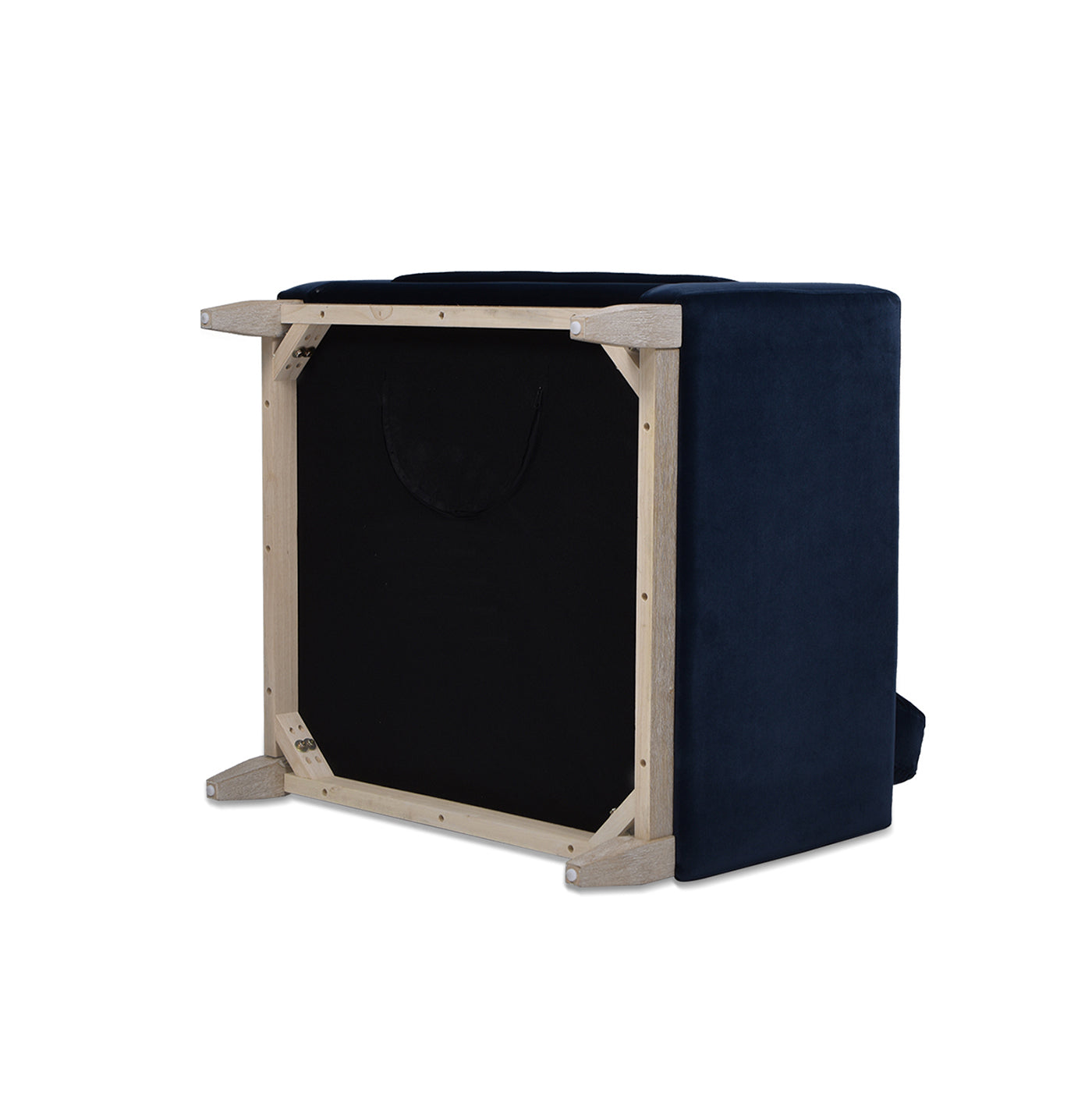 Contour Velvet Upholstered Accent Chair with Removable and Reversible Back