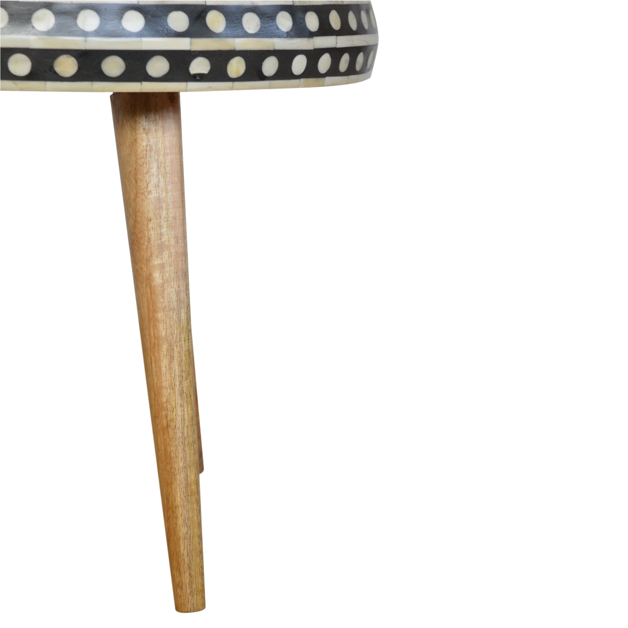 Round End Table with Tripod Base