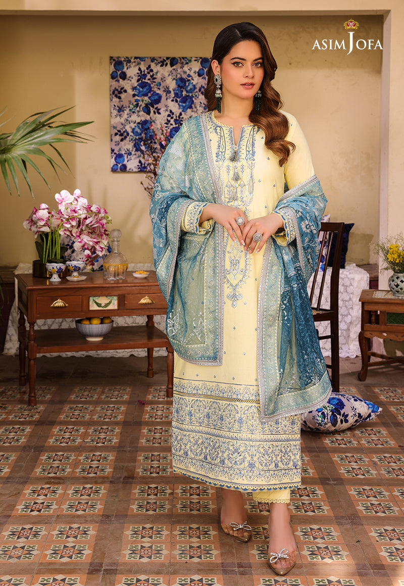 AJZB-17 EMBROIDERED CAMBRIC 3 PCS