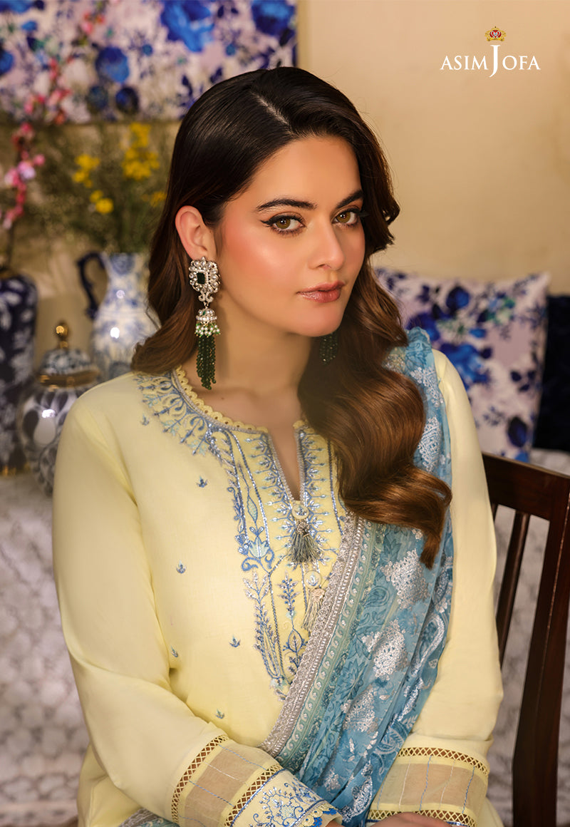 AJZB-17 EMBROIDERED CAMBRIC 3 PCS