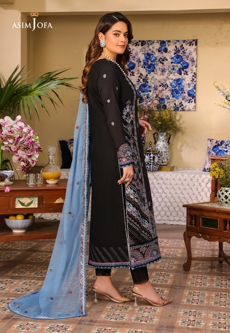 AJZB-09 EMBROIDERED CAMBRIC 3 PCS
