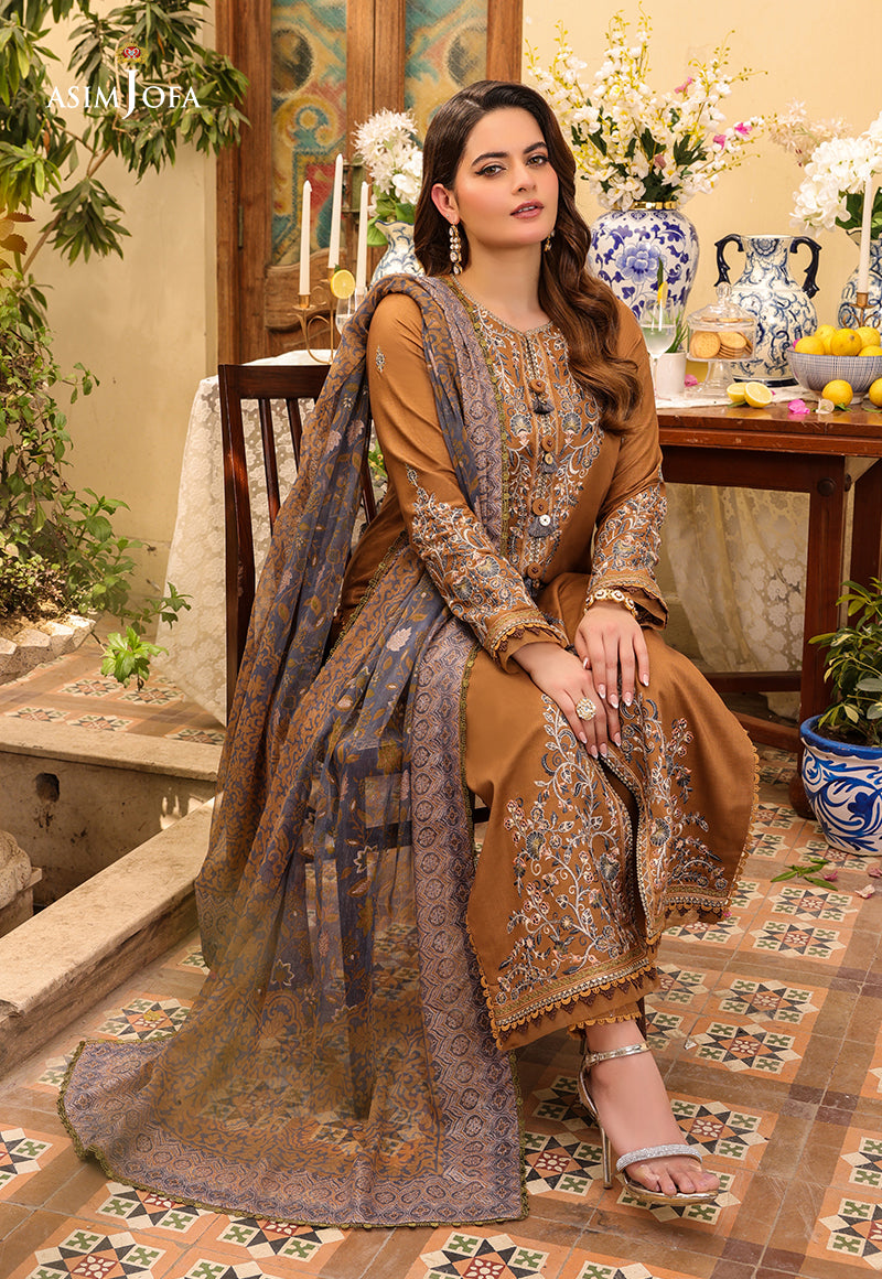AJZB-05 EMBROIDERED CAMBRIC 3 PCS