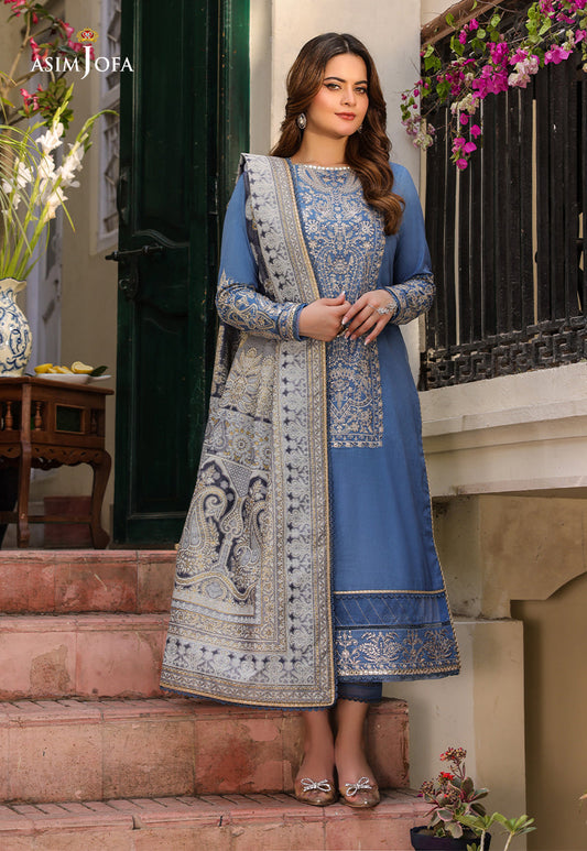 AJZB-13 EMBROIDERED CAMBRIC 3 PCS