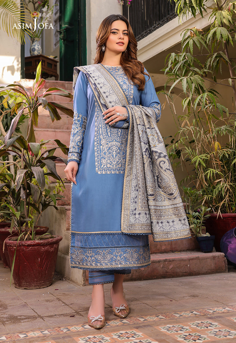 AJZB-13 EMBROIDERED CAMBRIC 3 PCS