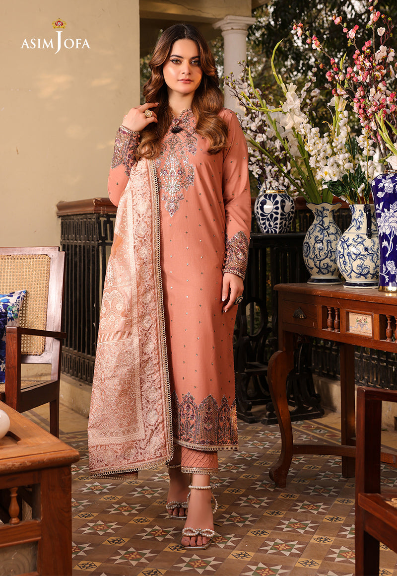 AJZB-23 EMBROIDERED CAMBRIC 3 PCS