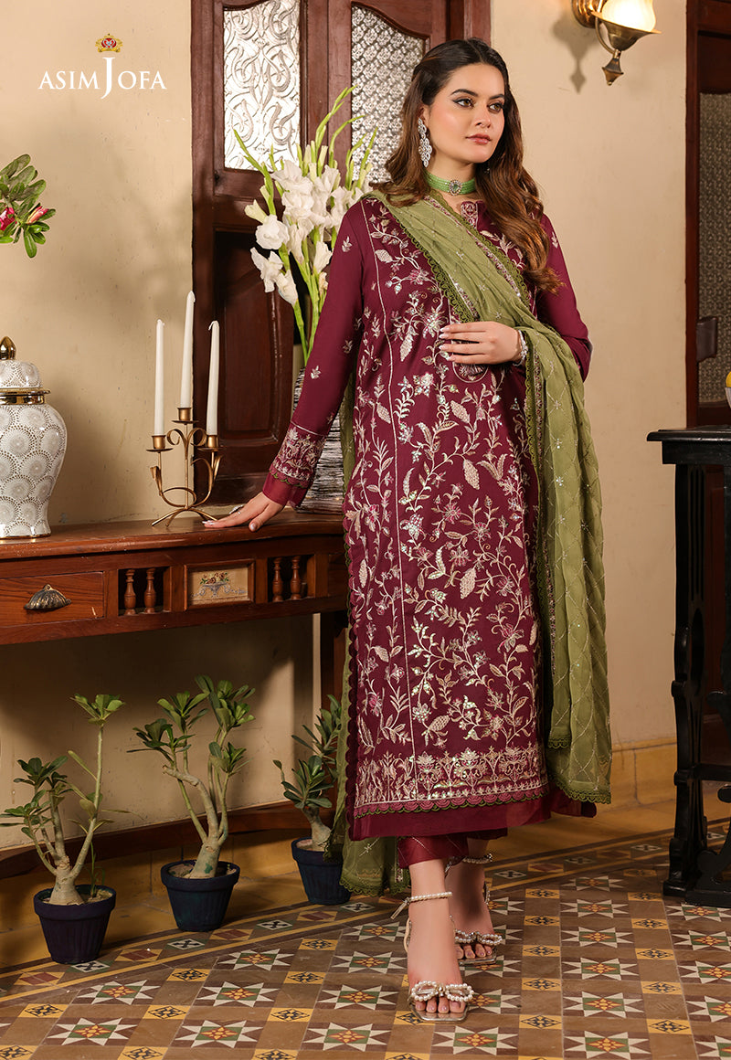 AJZB-11 EMBROIDERED CAMBRIC 3 PCS