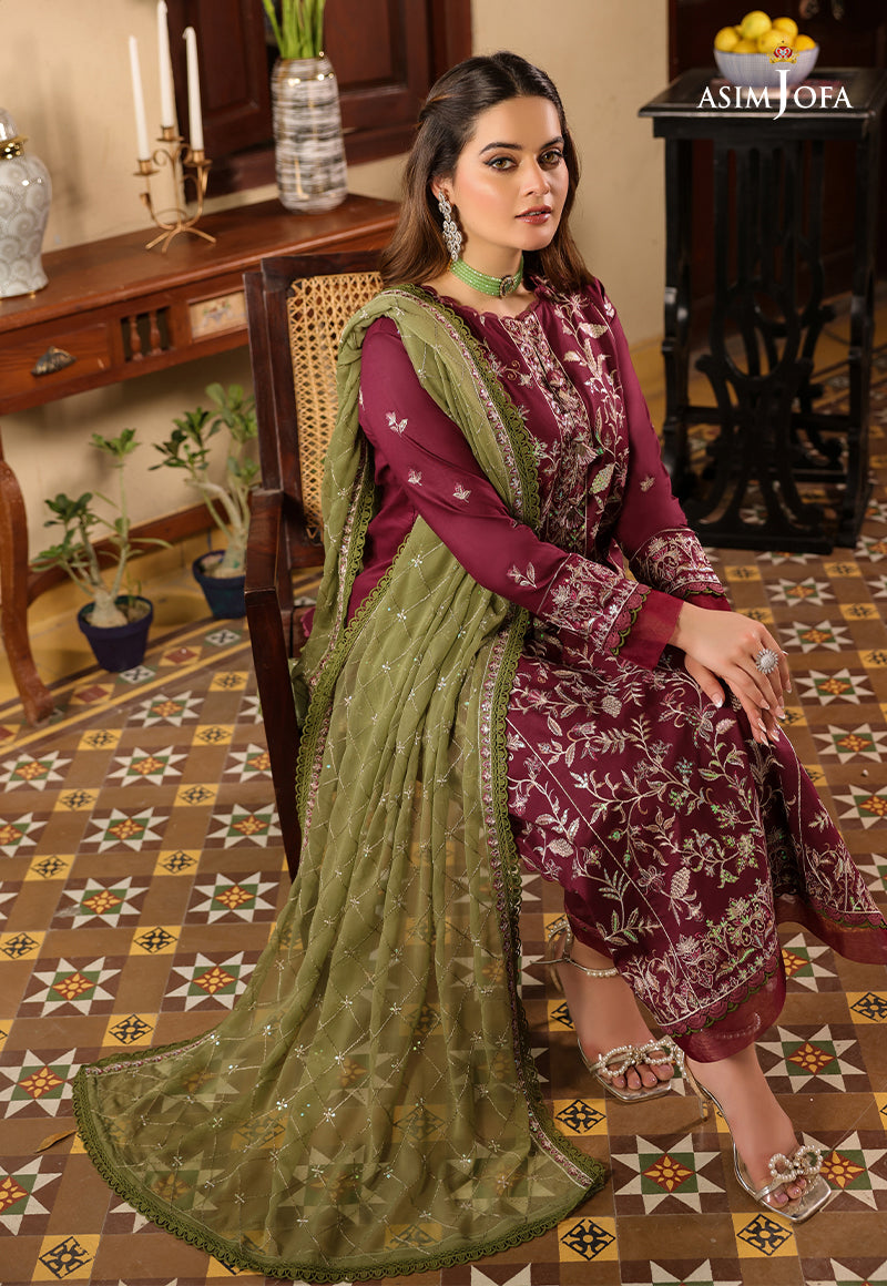 AJZB-11 EMBROIDERED CAMBRIC 3 PCS