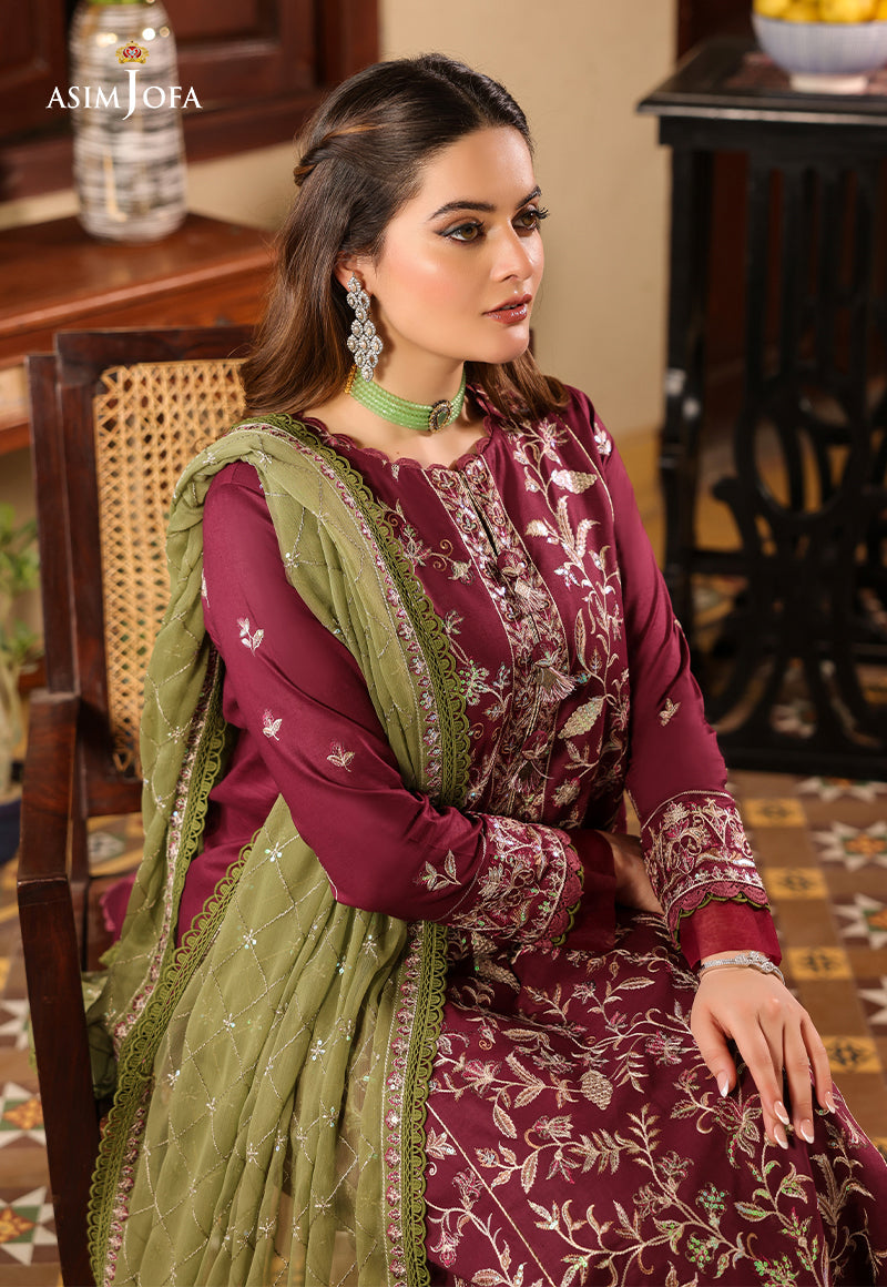 AJZB-11 EMBROIDERED CAMBRIC 3 PCS